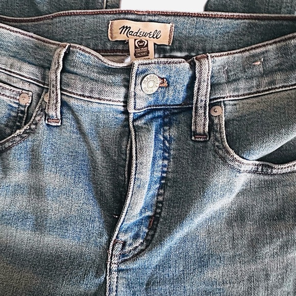 Madewell Kick Out Jeans Women's 26 Blue Stretch Denim Mid Rise Bootcut Pant - Picture 6 of 12
